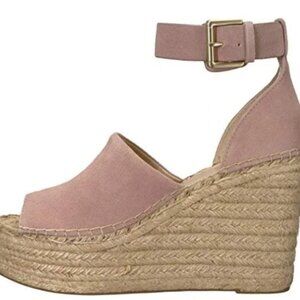Marc Fisher  Adalyn Espadrille in Blush Suede 9.5